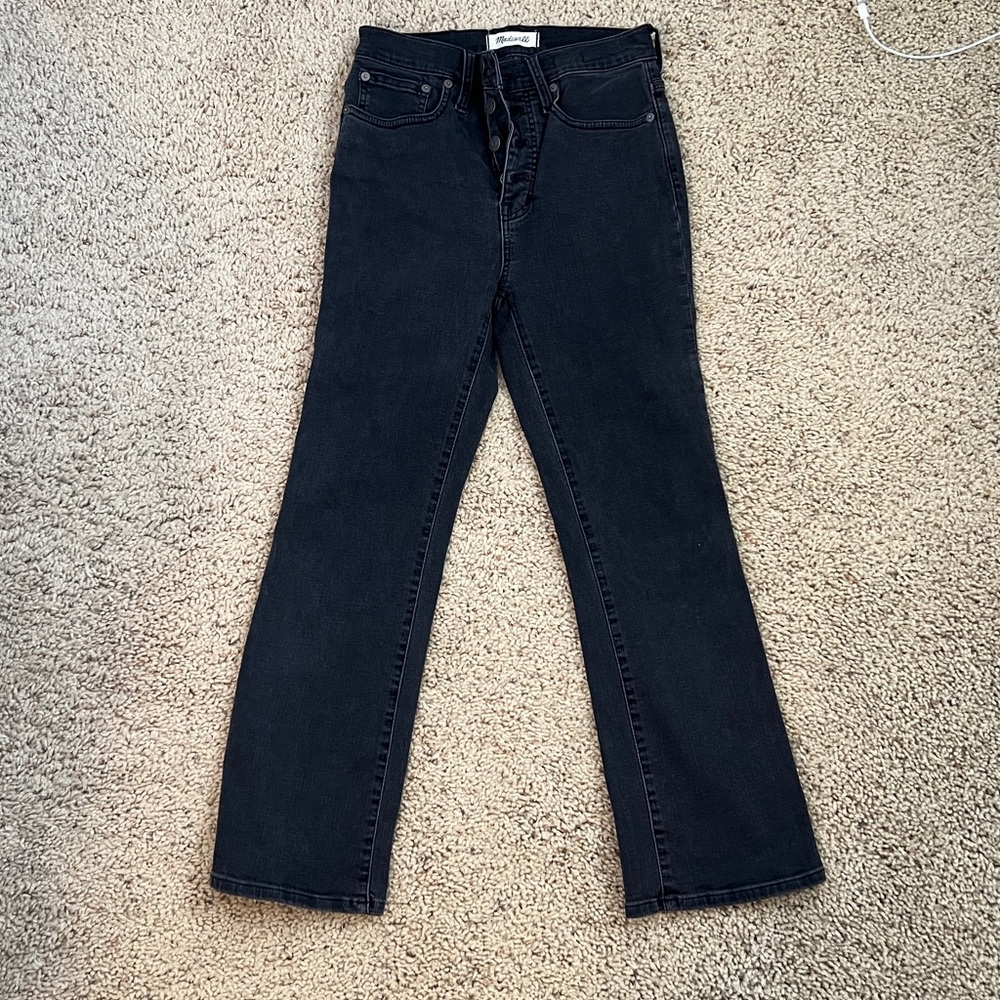 Madewell Black Cali Demi Boot Cut Jeans 26